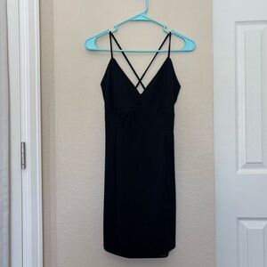 Love Culture Black Shimmery Bodycon Dress
